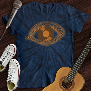 Eye with Vinyl Record Tie Dye T-Shirt