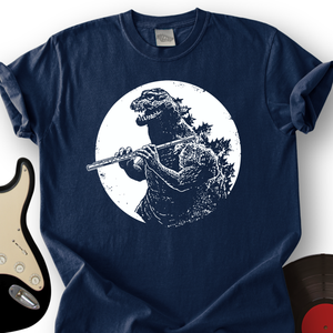 Dinosaur Playing Flute T-Shirt