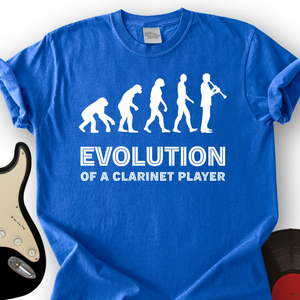 Evolution Of A Clarinet Player T-Shirt