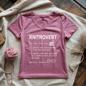 Knitrovert Lady V-neck