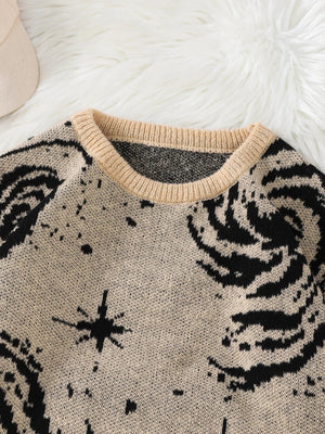Distressed Pullover Sweater