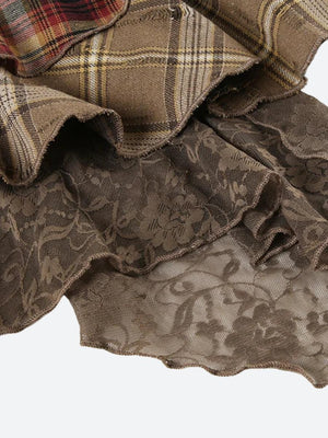 Fairy Grunge Patchwork Mini Skirt