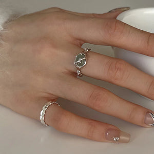 Gemstone Liquid Ring