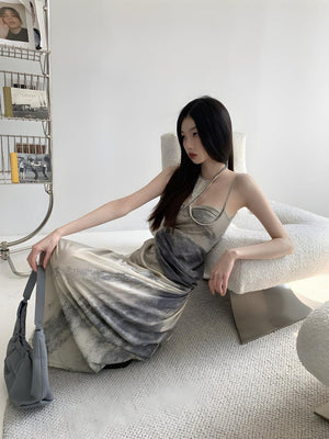 Halter Neck Maxi Dress