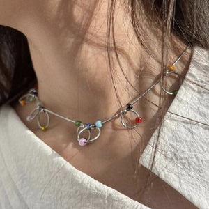 Indie Kid Beaded Chain Choker