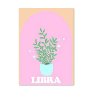 Pastel Zodiac Signs Canvas Poster
