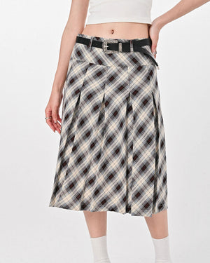 Good Manners Plaid Kilt Skirt