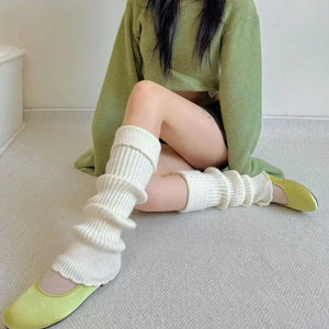 Y2K Ribbed Knit Leg Warmers