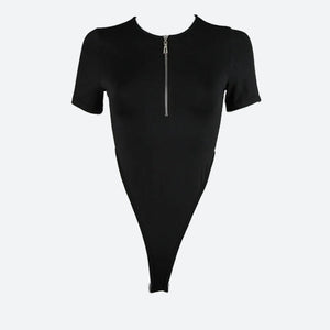 Zip Up High Leg Bodysuit