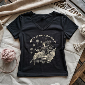 Witch Of The Yarn Realm Lady V-neck