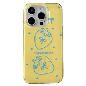 Coquette Girl Strawberry iPhone Case