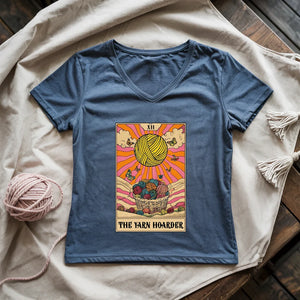 Yarn Hoarder Tarot Lady V-neck