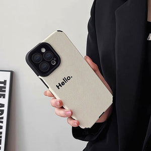 Hello Minimalist IPhone Case