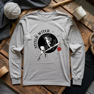 Crochet Stitch Witch Long Sleeve T-shirt
