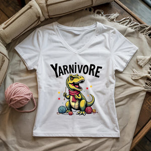 Yarnivore Knitter Lady V-neck