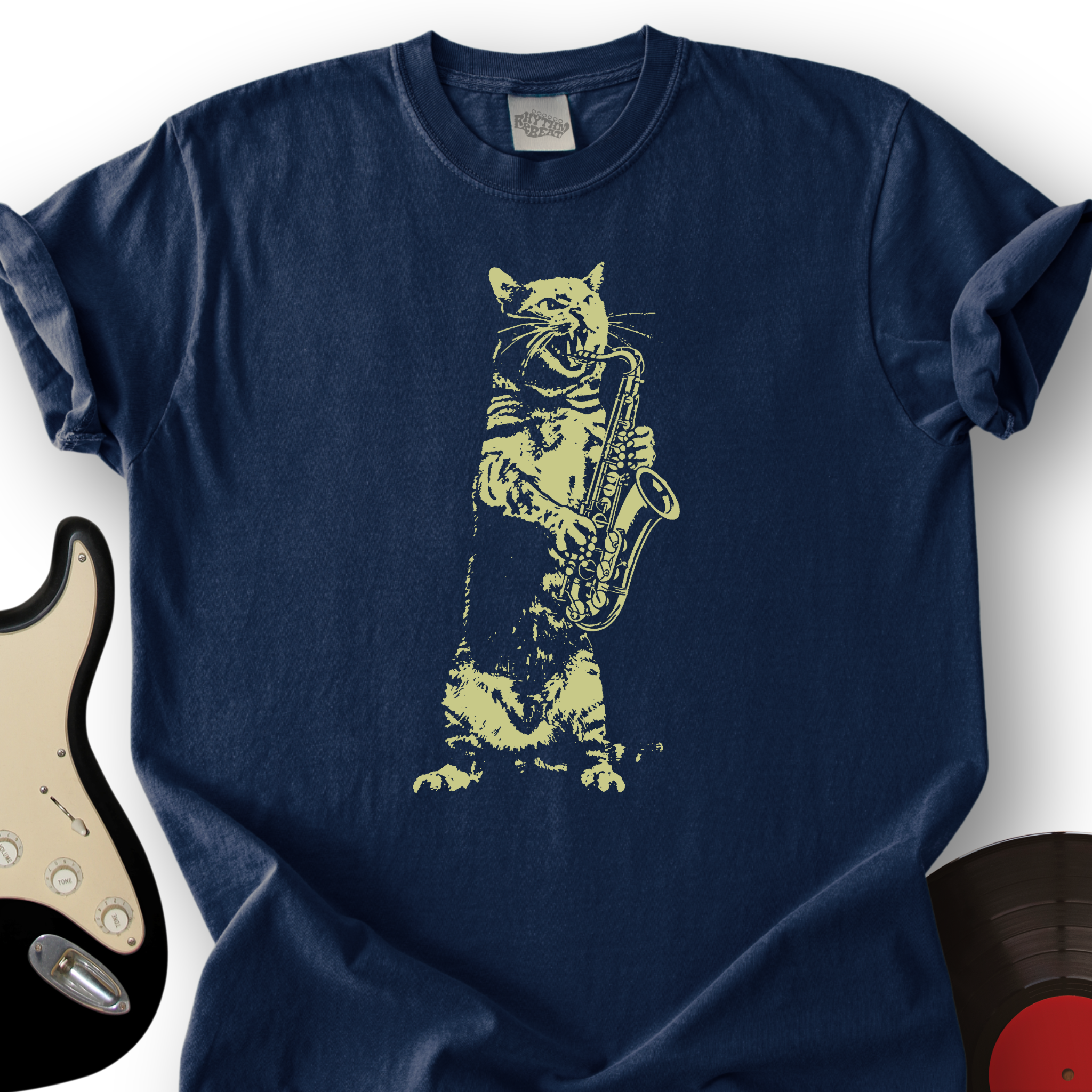 Cat Saxophone T-Shirt