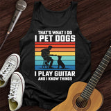 I Pet Dogs With Guitar Unisex Tank Top