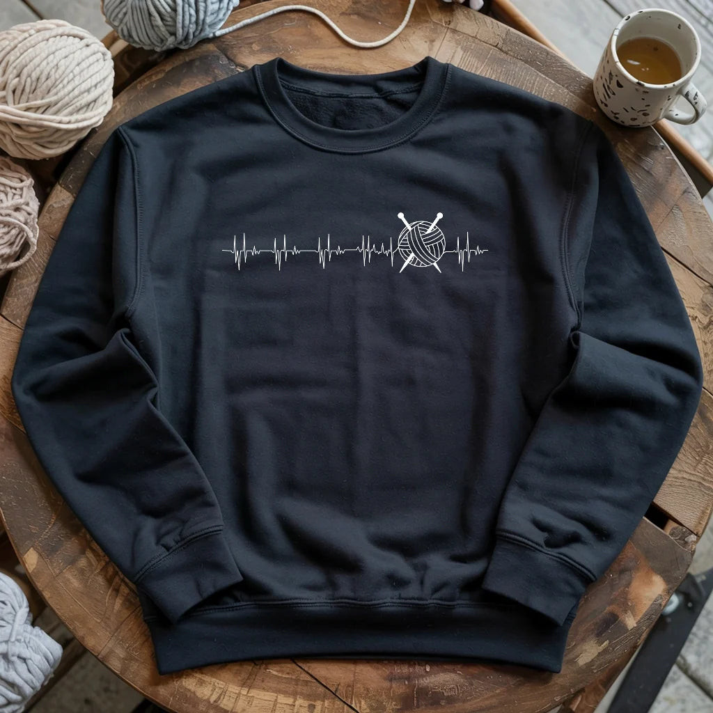 Knit heartbeat Sweatshirt