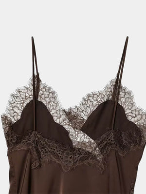 Asymmetrical Lace Mini Dress