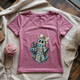Granny Ghost Lady V-neck