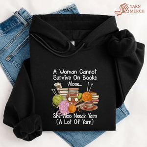 Books & Yarn Lover Hoodie