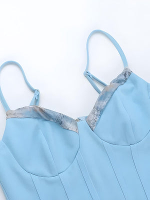 Corset & Ruffle Skirt Two Piece Set