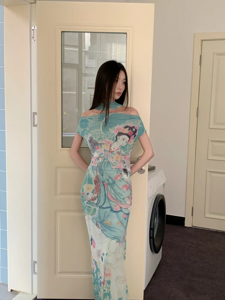Ethereal Art Maxi Dress