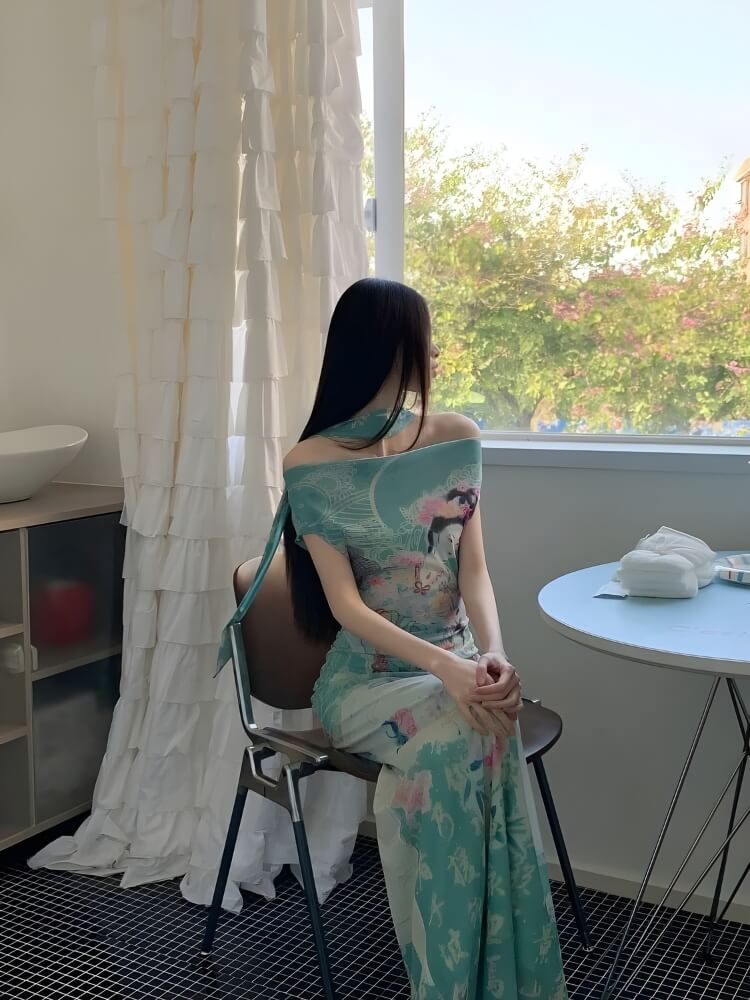 Ethereal Art Maxi Dress