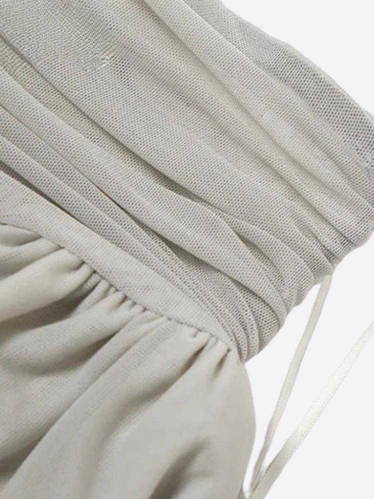 Fairycore Mesh Ruffled Top & Mini Skirt Two Piece Set