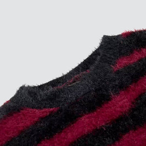 Fuzzy Cross Sweater
