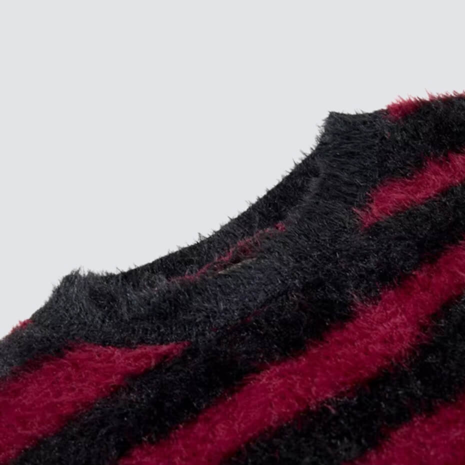 Fuzzy Cross Sweater