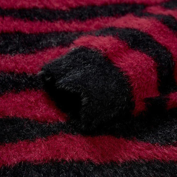 Fuzzy Cross Sweater