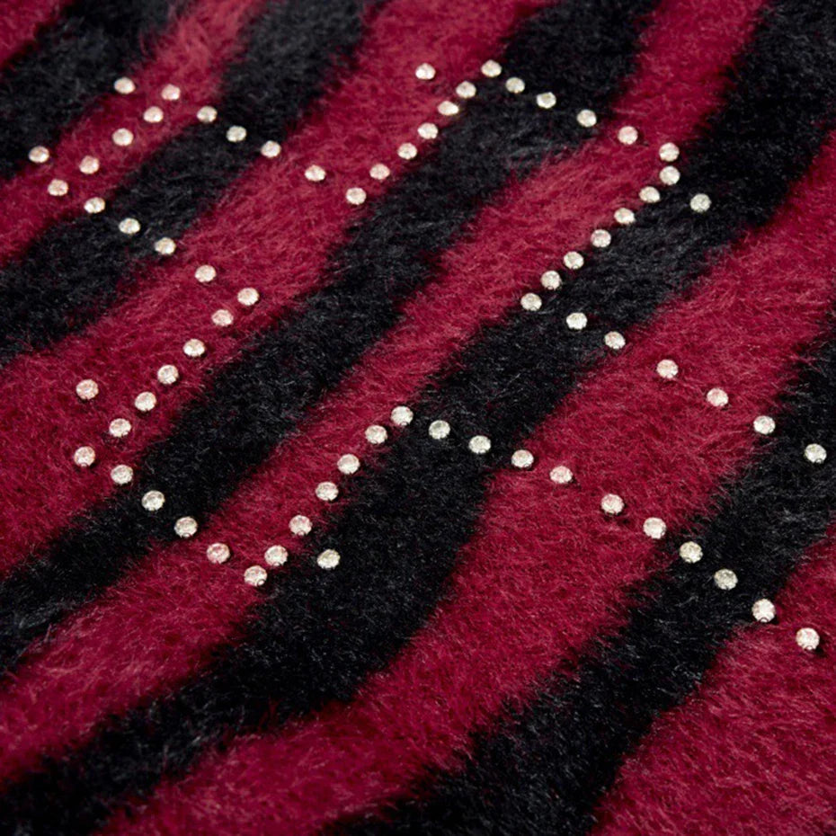 Fuzzy Cross Sweater