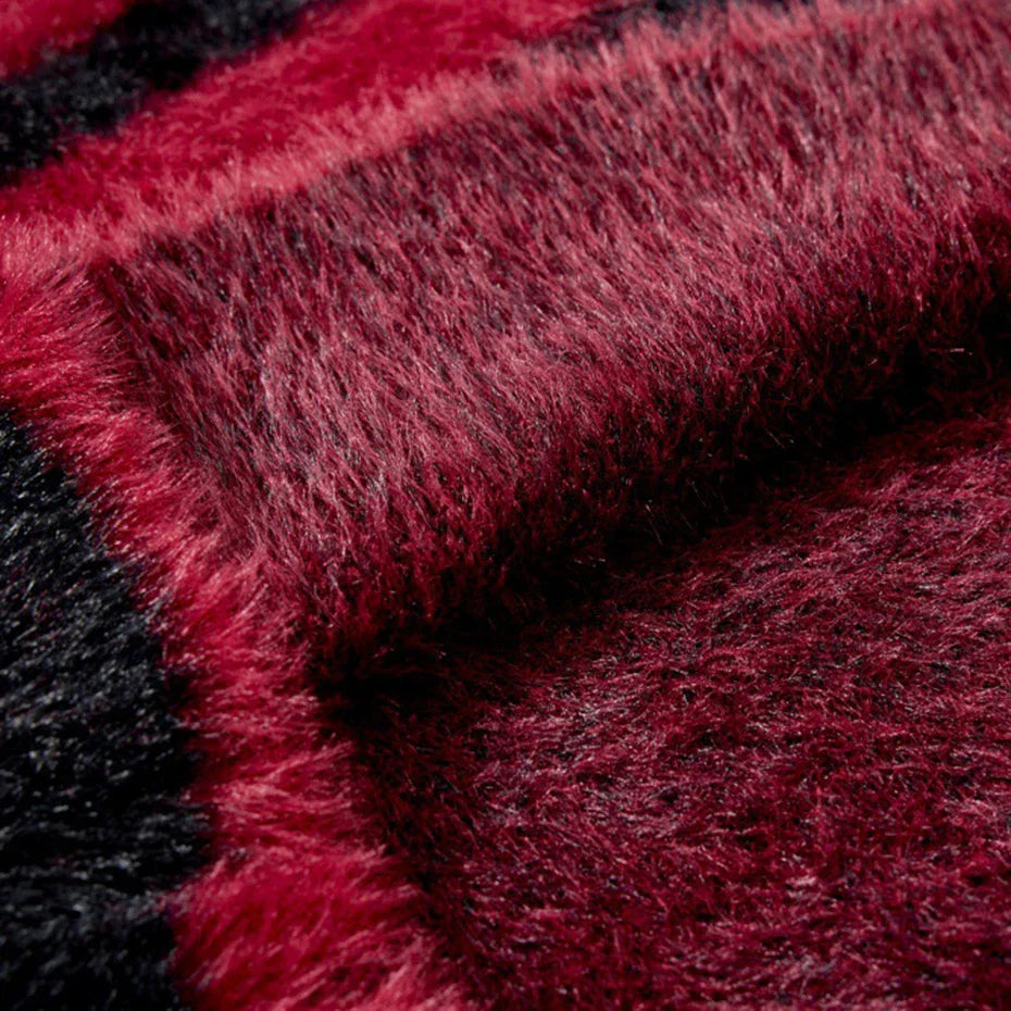 Fuzzy Cross Sweater