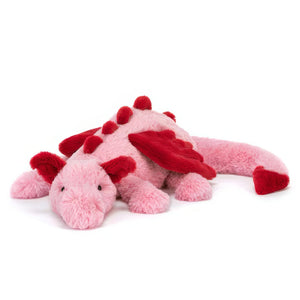 Pink Heart Dragon Plush Toy