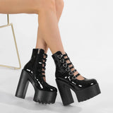 Multi Strap Platform Heels