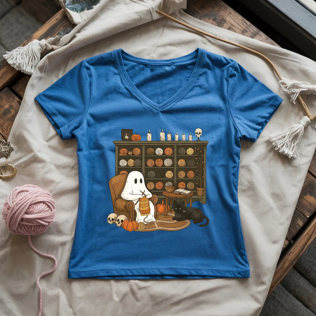 Boo Yarn Lady V-neck