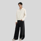 Side Stripe Wide Jeans