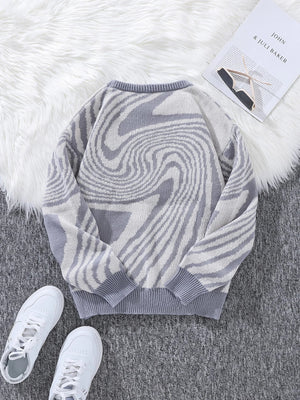 Spiral Pullover Sweater