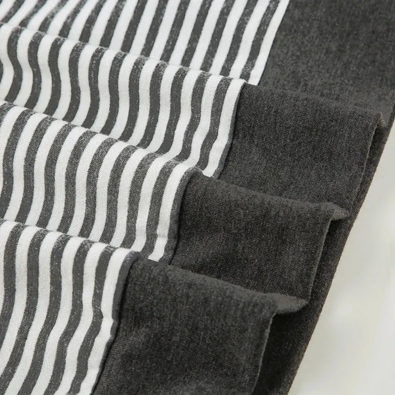 Striped Neck Tie Top