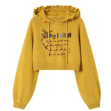 Chemistry Knit Cropped Hoodie