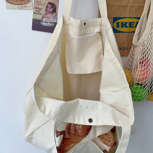 Aesthetic Bread Print Tote Bag