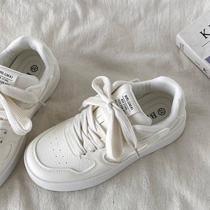 Self Made Skater Sneakers in White