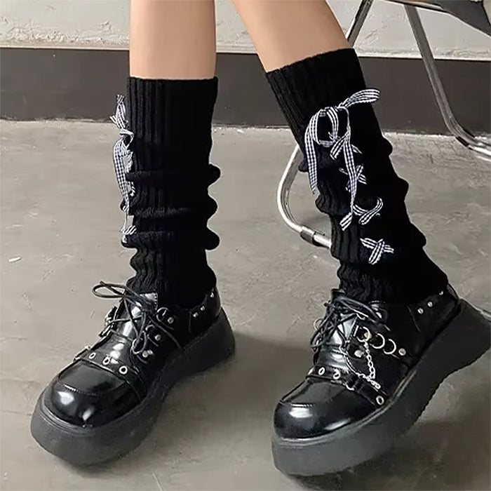 Balletcore Ribbon Leg Warmers