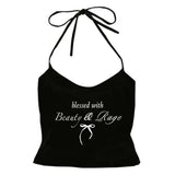 Beauty & Rage Y2K Halter Top