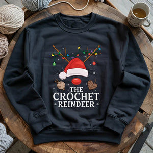 Crochet Reindeer Sweatshirt
