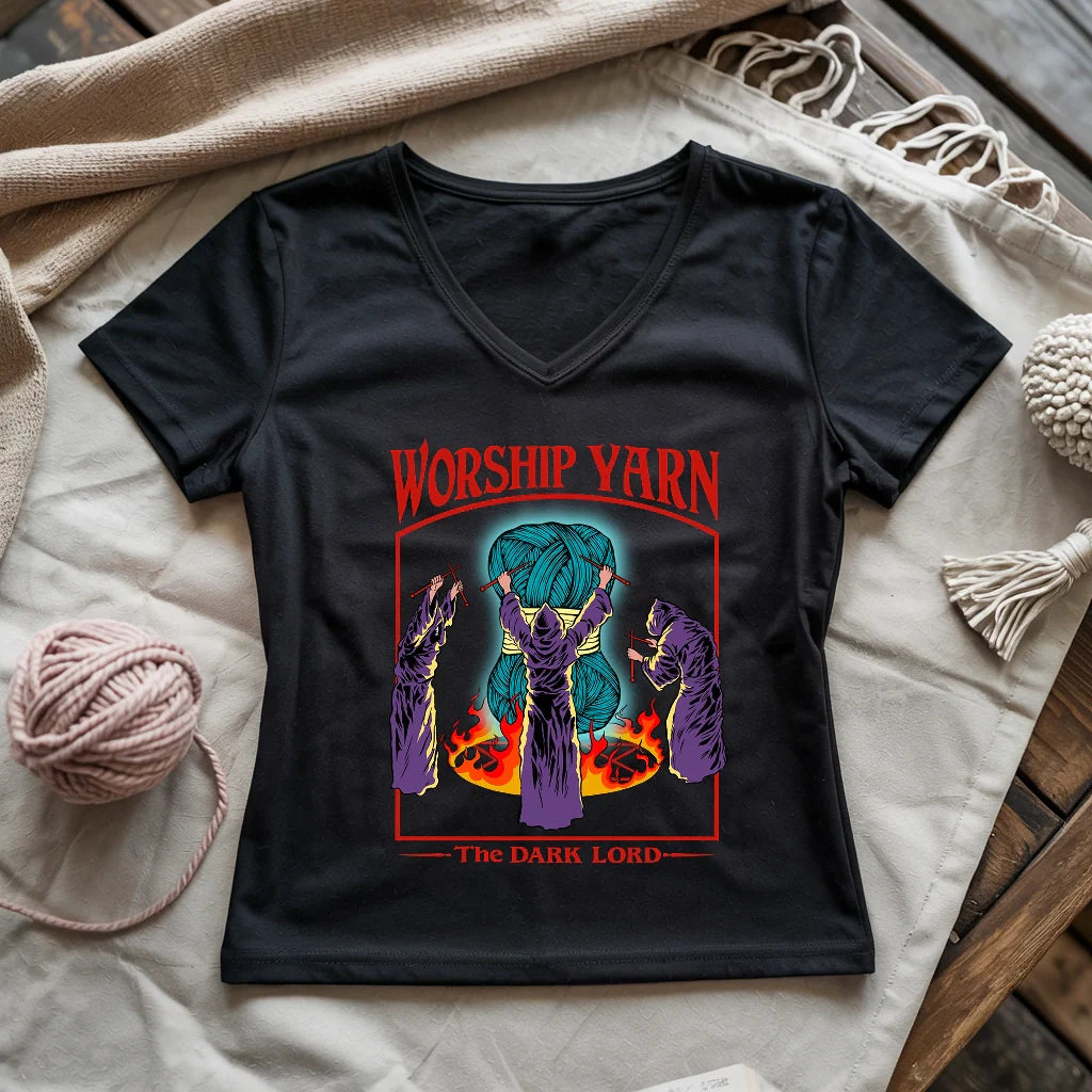 Worship Yarn Lady V-neck