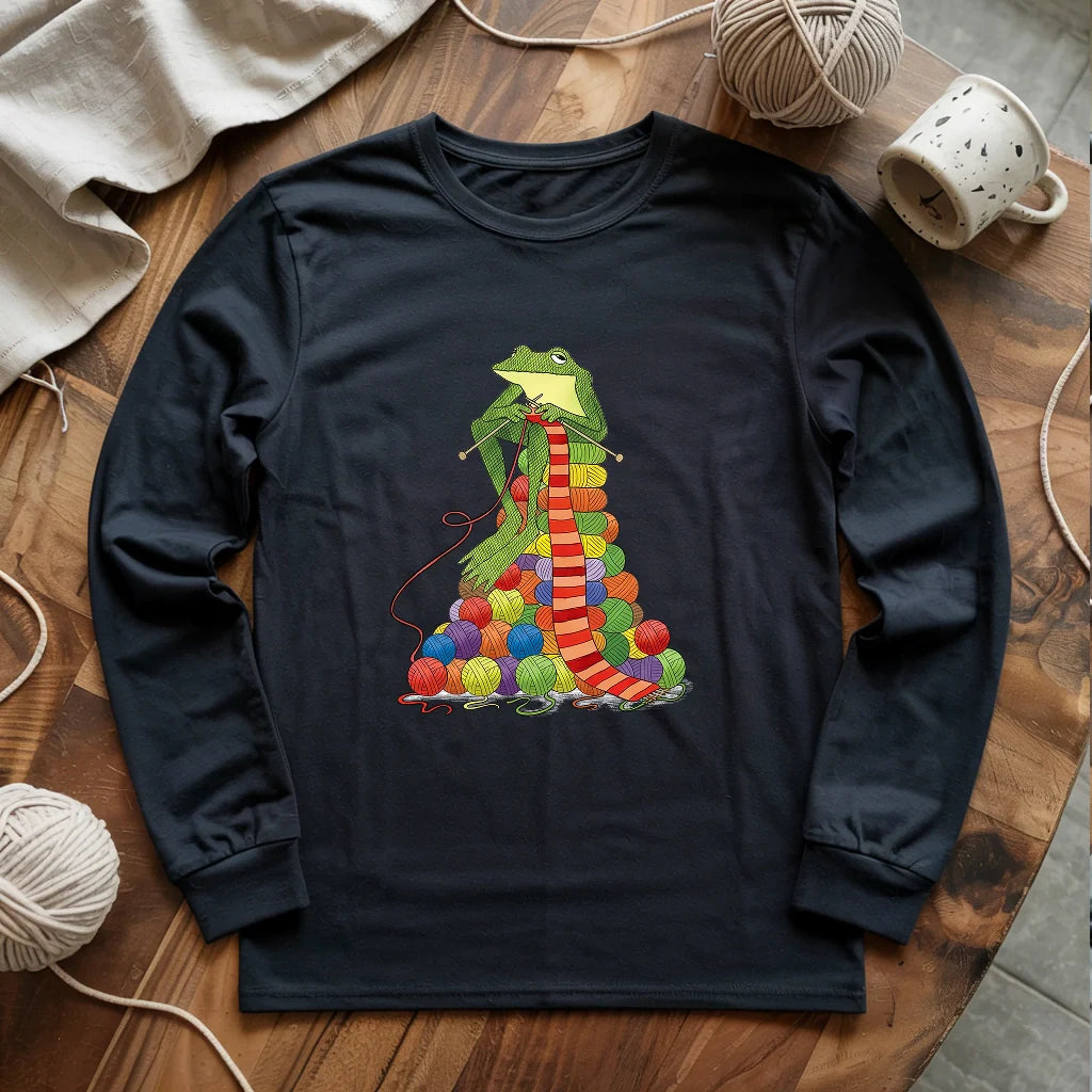 Yarn Frogging Long Sleeve T-shirt