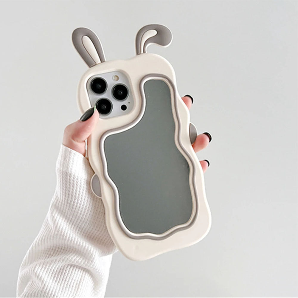 3D Bunny Mirorr iPhone Case