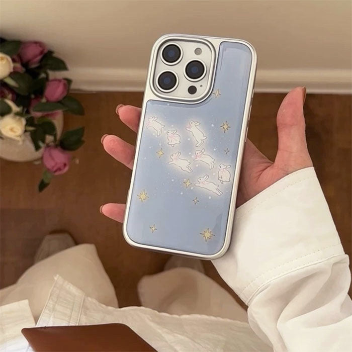 Bunny & Stars iPhone Case